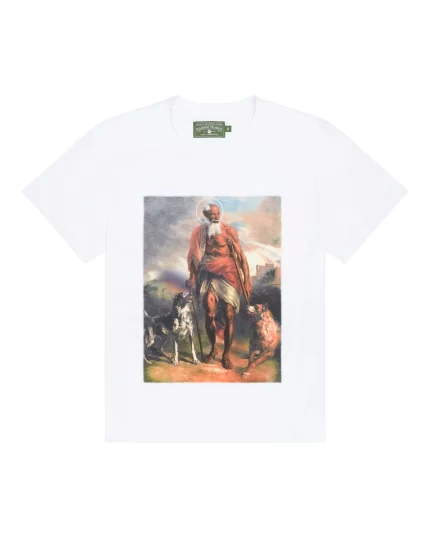 Denim Tears Brand White Lazarus Logo T-Shirt