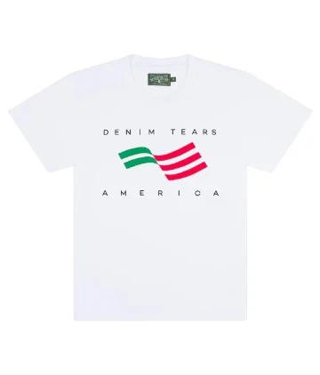 Denim Tears Brand Sportswear White Logo T-Shirt