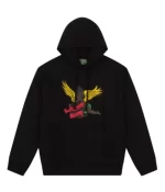 Denim Tears Brand Black Cherub Logo Hoodie