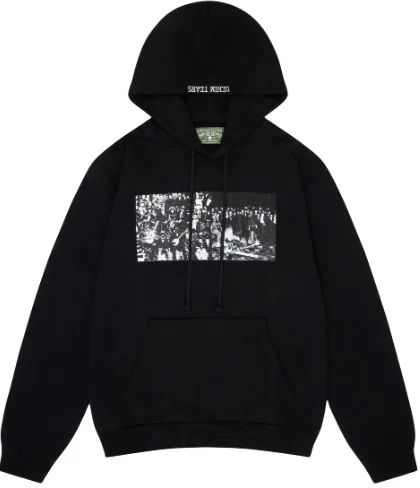 Denim Tears Brand Black Entertainment Logo Hoodie