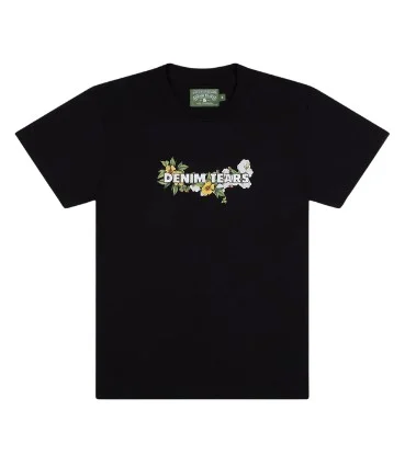 Denim Tears Brand Black Denim Logo T-Shirt