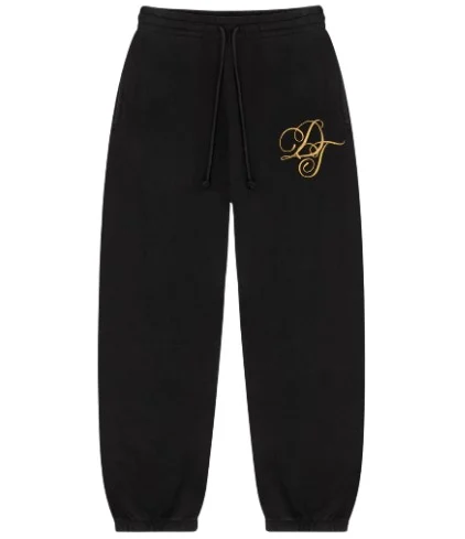 Denim Tears Brand Metallic Gold Script Jean