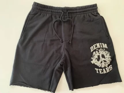 Denim Tears Brand University Grey Shorts