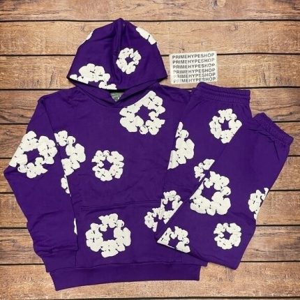 Denim Tears Brand Wreath Purlpe Logo Tracksuit